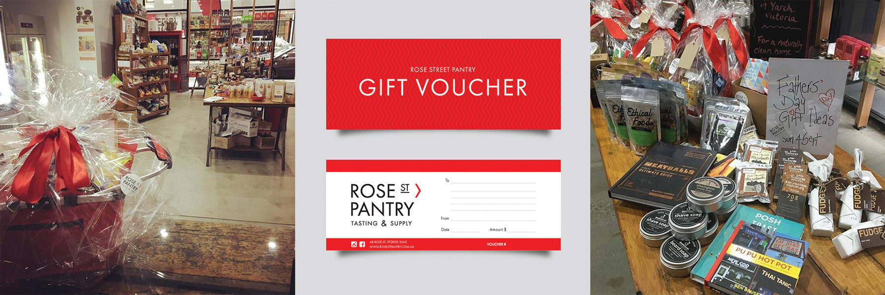 RSP gift hampers and gift vouchers available